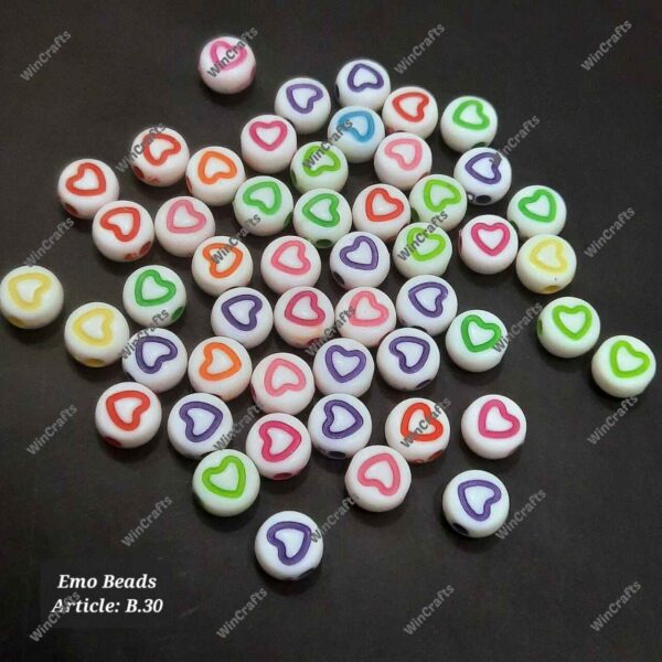 Round Heart Beads - Image 2